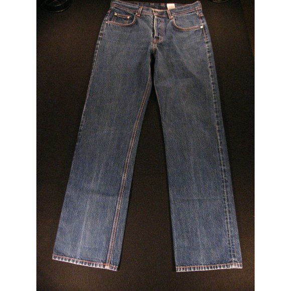 Lucky Brand Dungarees Jeans Sz 10/30 Distressed Button Fly Easy Riders Stright - Picture 3 of 12